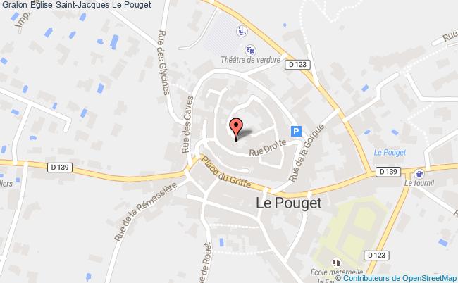plan Eglise Saint-jacques Le Pouget Le Pouget