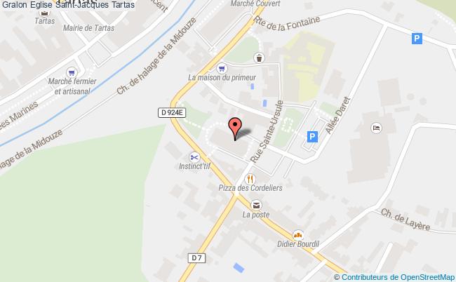 plan Eglise Saint-jacques Tartas Tartas