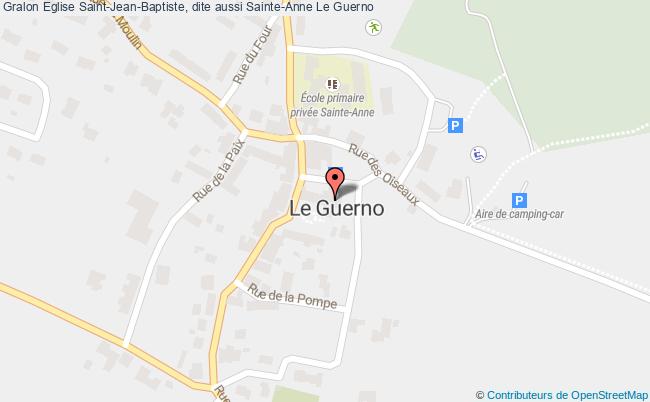 plan Eglise Saint-jean-baptiste, Dite Aussi Sainte-anne Le Guerno Le Guerno