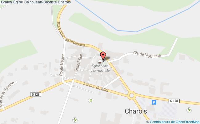 plan Eglise Saint-jean-baptiste Charols Charols