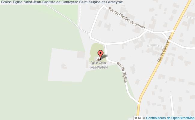 plan Eglise Saint-jean-baptiste De Cameyrac Saint-sulpice-et-cameyrac Saint-Sulpice-et-Cameyrac