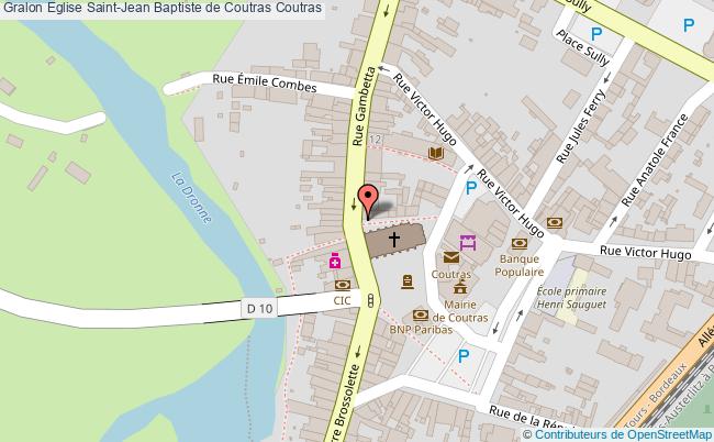 plan Eglise Saint-jean Baptiste De Coutras Coutras Coutras