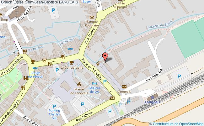 plan Eglise Saint-jean-baptiste Langeais LANGEAIS