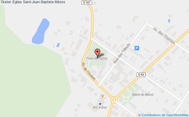 plan Eglise Saint-jean-baptiste Mézos Mézos