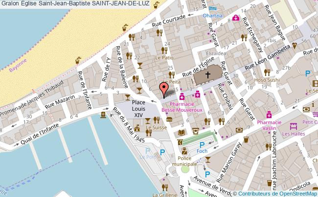 plan Église Saint-jean-baptiste Saint-jean-de-luz SAINT-JEAN-DE-LUZ