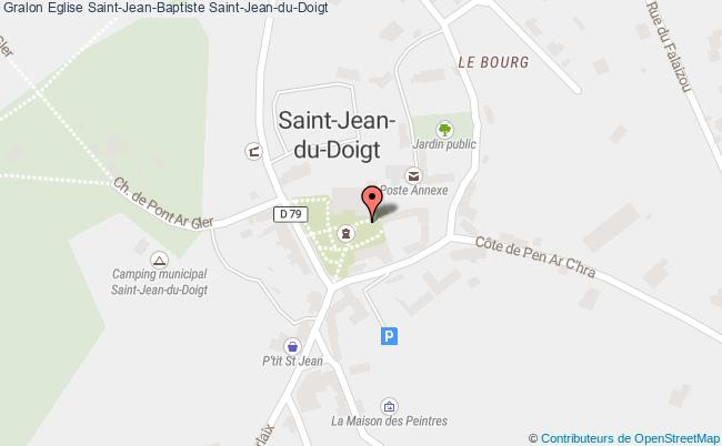 plan Eglise Saint-jean-baptiste Saint-jean-du-doigt Saint-Jean-du-Doigt