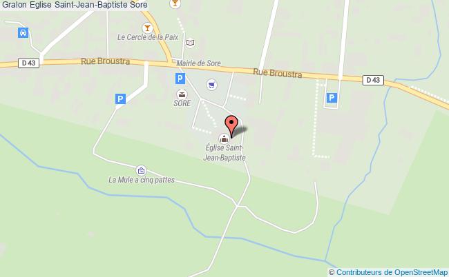 plan Eglise Saint-jean-baptiste Sore Sore