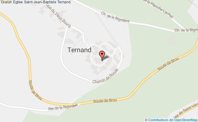 plan Église Saint-jean-baptiste Ternand Ternand