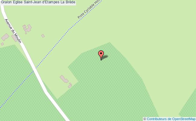 plan Eglise Saint-jean D'etampes La Brède La Brède