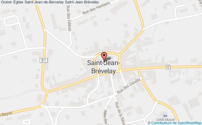 plan Eglise Saint-jean-de-berveley Saint-jean-brévelay Saint-Jean-Brévelay