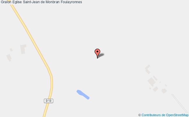 plan Eglise Saint-jean De Monbran Foulayronnes Foulayronnes