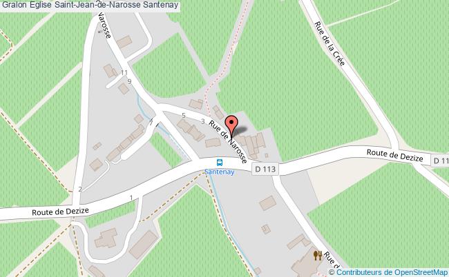 plan Eglise Saint-jean-de-narosse Santenay Santenay