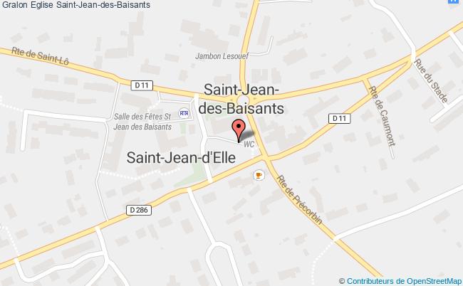 plan Eglise Saint-jean-des-baisants Saint-Jean-des-Baisants