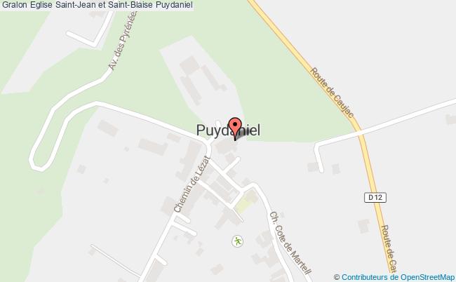 plan Eglise Saint-jean Et Saint-blaise Puydaniel Puydaniel