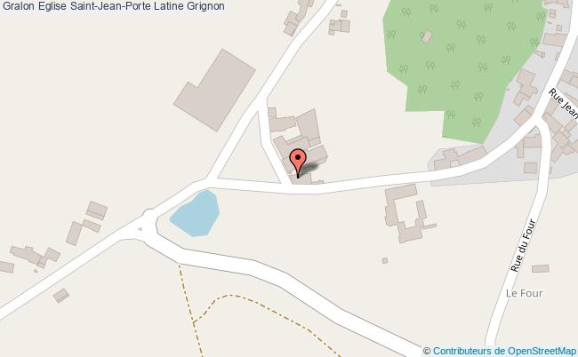 plan Eglise Saint-jean-porte Latine Grignon Grignon
