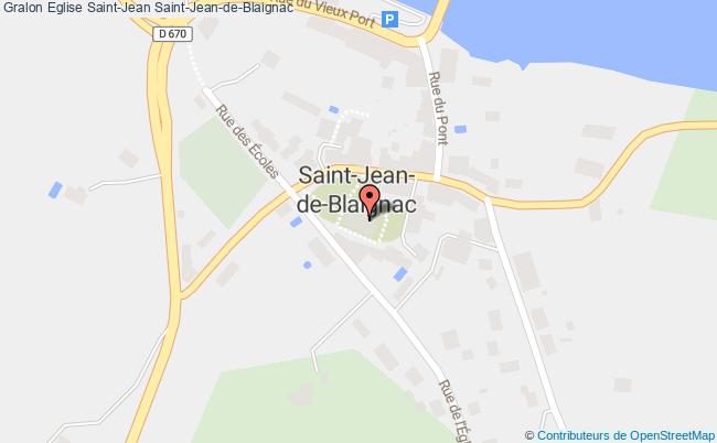plan Eglise Saint-jean Saint-jean-de-blaignac Saint-Jean-de-Blaignac