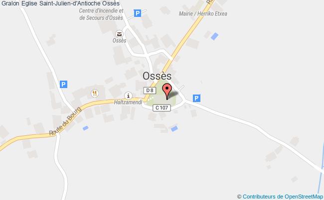 plan Eglise Saint-julien-d'antioche Ossès Ossès