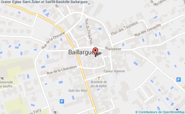 plan Eglise Saint-julien Et Sainte-basilisse Baillargues Baillargues