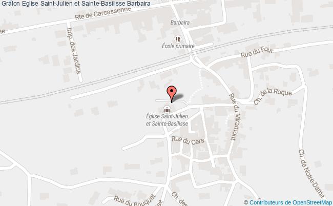 plan Eglise Saint-julien Et Sainte-basilisse Barbaira Barbaira