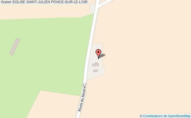 plan Eglise Saint-julien Ponce-sur-le-loir PONCE-SUR-LE-LOIR