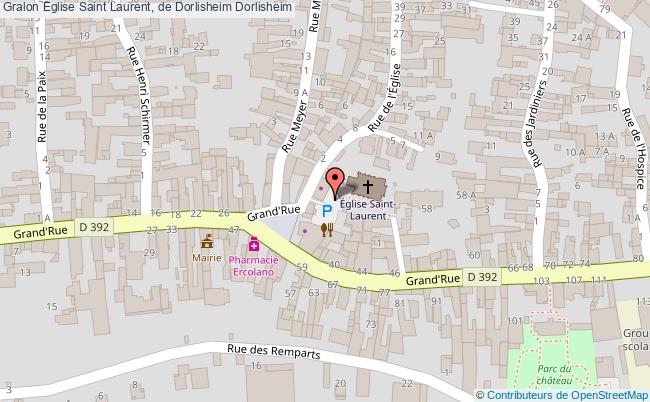 plan Eglise Saint Laurent, De Dorlisheim Dorlisheim Dorlisheim