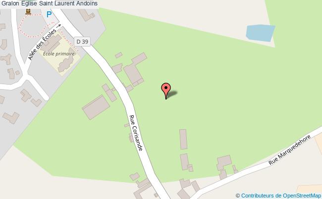 plan Eglise Saint Laurent Andoins Andoins