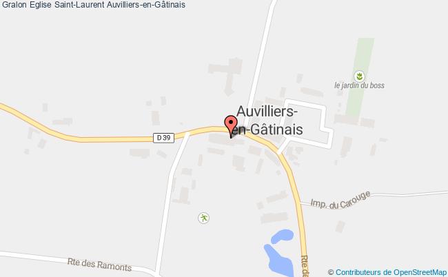 plan Eglise Saint-laurent Auvilliers-en-gâtinais Auvilliers-en-Gâtinais
