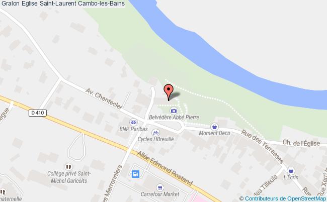 plan Eglise Saint-laurent Cambo-les-bains Cambo-les-Bains