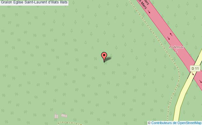 plan Eglise Saint-laurent D'illats Illats Illats