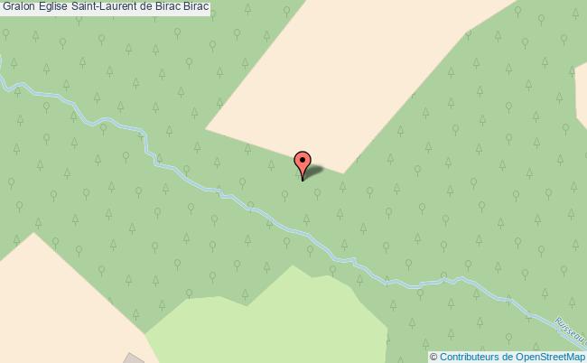 plan Eglise Saint-laurent De Birac Birac Birac