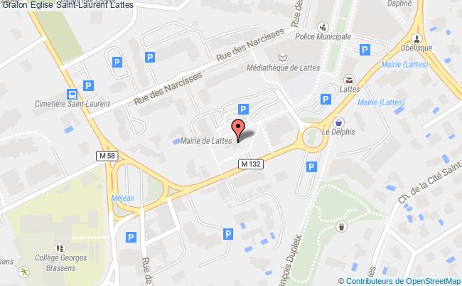 plan Eglise Saint-laurent Lattes Lattes