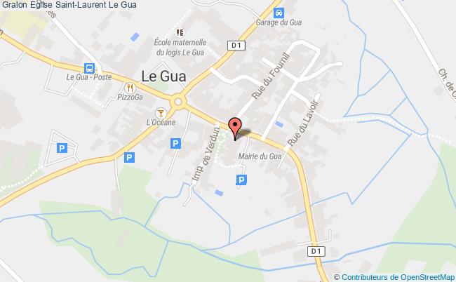 plan Eglise Saint-laurent Le Gua Le Gua