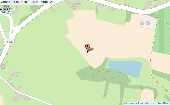 plan Église Saint-laurent Monpezat Monpezat