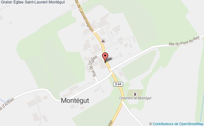 plan Eglise Saint-laurent Montégut Montégut