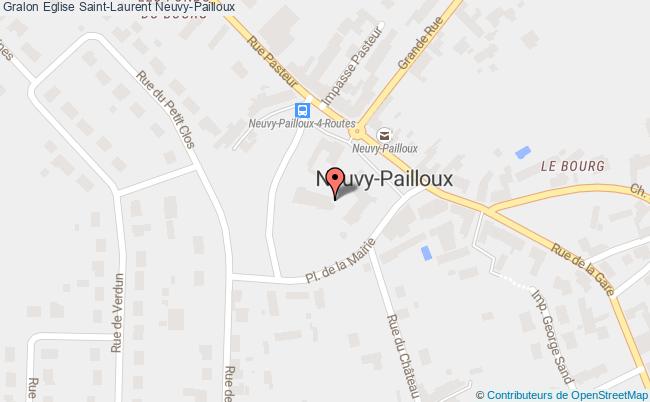 plan Eglise Saint-laurent Neuvy-pailloux Neuvy-Pailloux