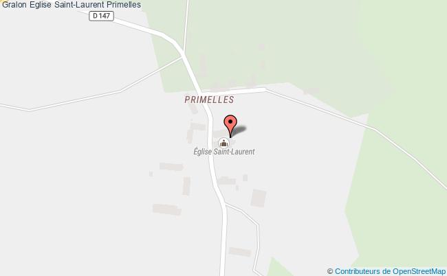 plan Eglise Saint-laurent Primelles Primelles