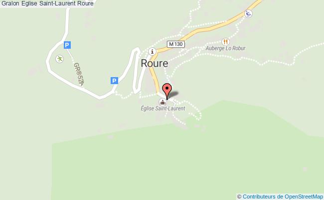 plan Eglise Saint-laurent Roure Roure