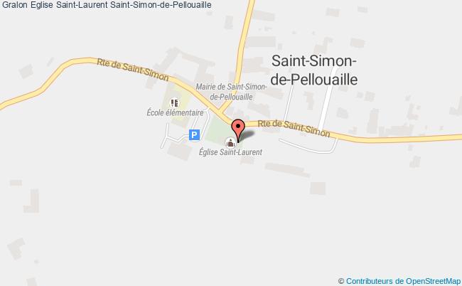 plan Eglise Saint-laurent Saint-simon-de-pellouaille Saint-Simon-de-Pellouaille