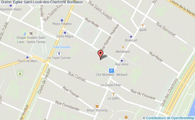 plan Eglise Saint-louis-des-chartrons Bordeaux Bordeaux