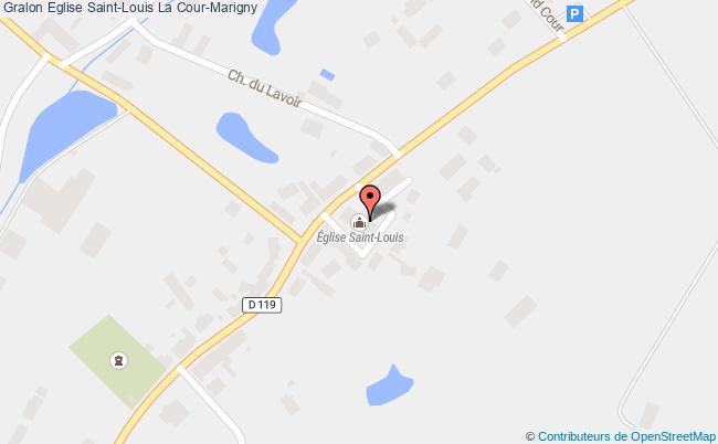 plan Eglise Saint-louis La Cour-marigny La Cour-Marigny