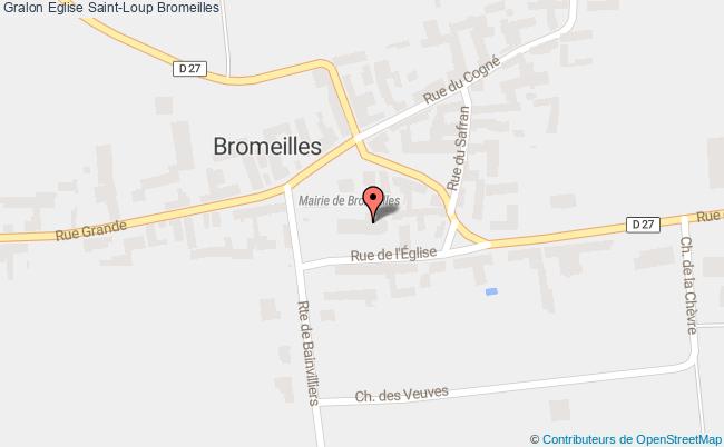 plan Eglise Saint-loup Bromeilles Bromeilles