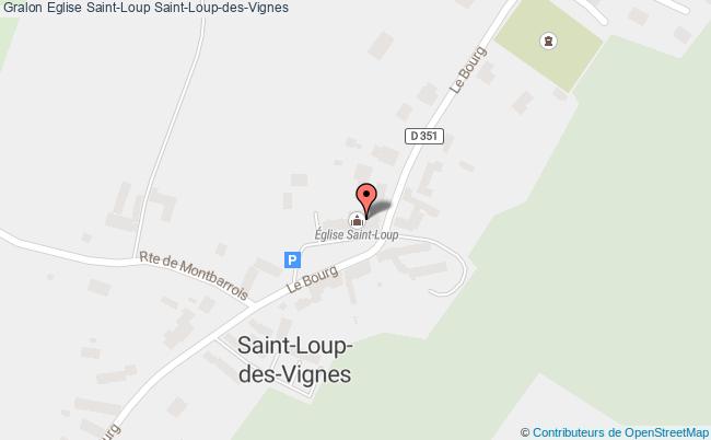 plan Eglise Saint-loup Saint-loup-des-vignes Saint-Loup-des-Vignes