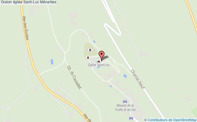 plan église Saint-luc Ménerbes Ménerbes