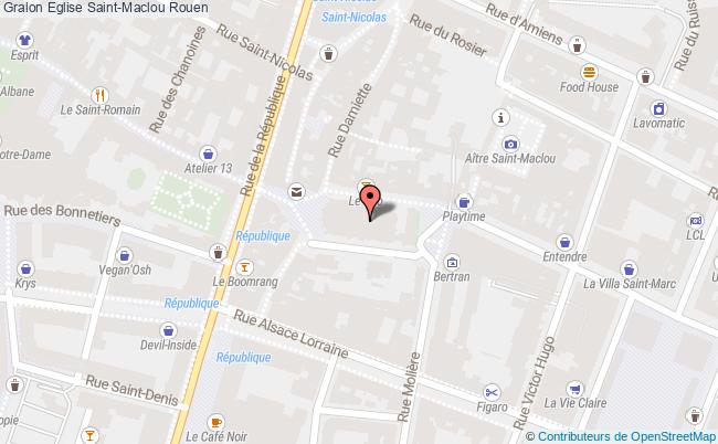 plan Eglise Saint-maclou Rouen Rouen