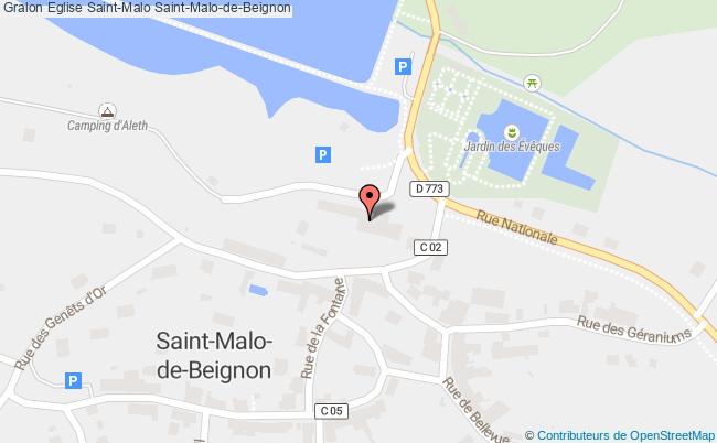 plan Eglise Saint-malo Saint-malo-de-beignon Saint-Malo-de-Beignon