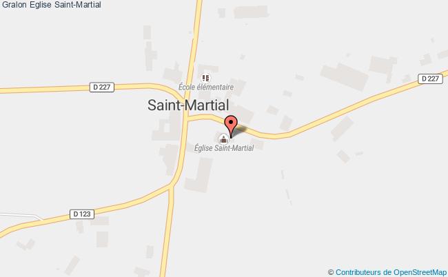 plan Eglise Saint-martial Saint-Martial