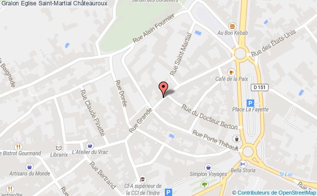 plan Eglise Saint-martial Châteauroux Châteauroux