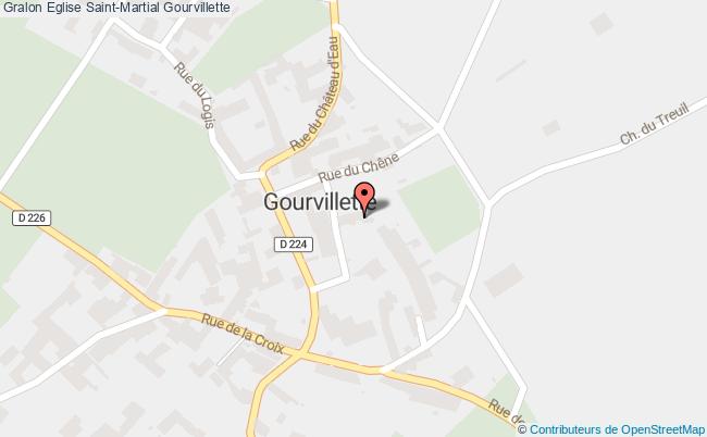 plan Eglise Saint-martial Gourvillette Gourvillette