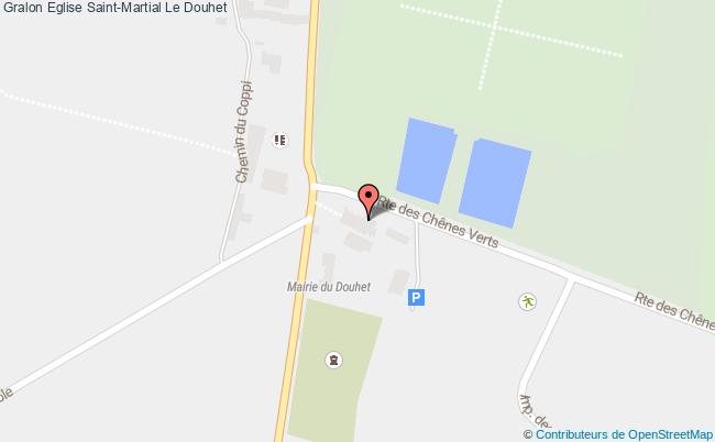 plan Eglise Saint-martial Le Douhet Le Douhet