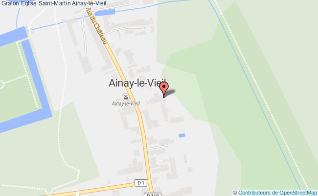 plan Eglise Saint-martin Ainay-le-vieil Ainay-le-Vieil